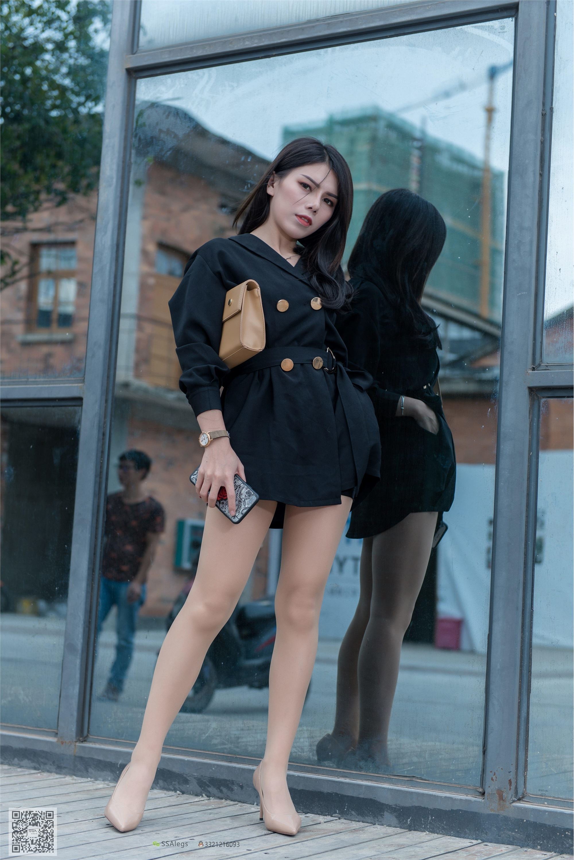 SSA丝社 NO.024 高冷混血女王芷沫肉丝街拍